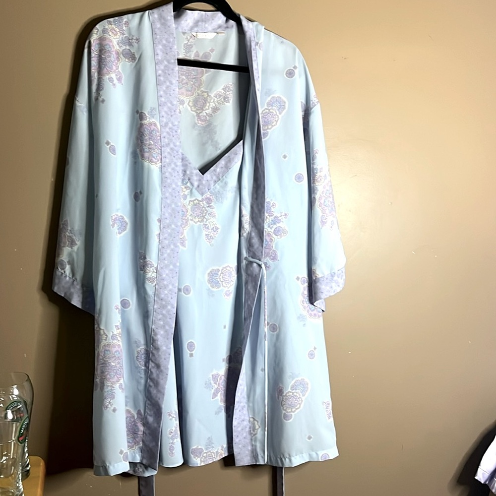 😄2 Pieces Slip Dress And Cover Light Weight L/xl